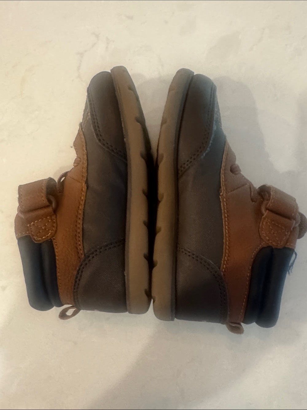 Stride Rite Brown and Black Kids Waterproof Snow Boots with Strap Size 9M - Picture 5 of 8